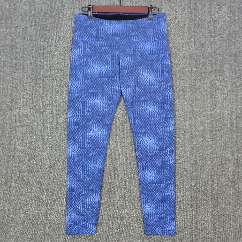 Tuff Athletics Leggings Womens Medium Blue High Waist Yoga Pants 1191098